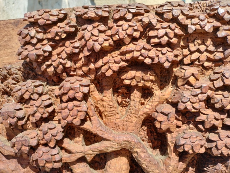         panneau en bois sculpté  originaire du vietnam Img20132