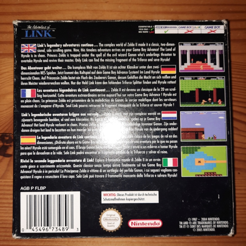 VENDU The Adventure Of Link/Zelda II (NES Classics) GBA 20221011