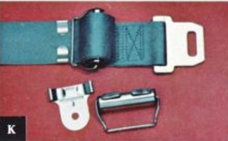 (77) Accessoire , rétracteur de ceinture arrière pour Mustang 1968 68ford16