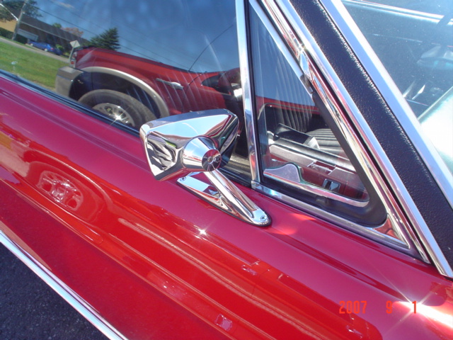  (15) L'option miroir côté passager , modèle de luxe pour Mustang 1968 Mirroi10