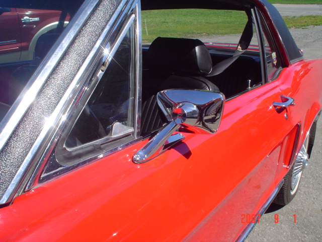 (19) L'option miroir côté chauffeur , modèle de luxe pour Mustang 1968 Mirroi11
