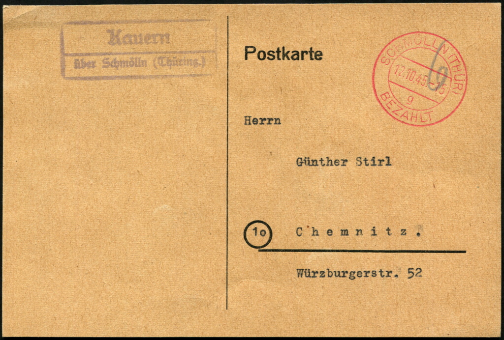 block - Thüringen (OPD Erfurt) -Sowjetische Besatzungszone- - Seite 4 Postst89