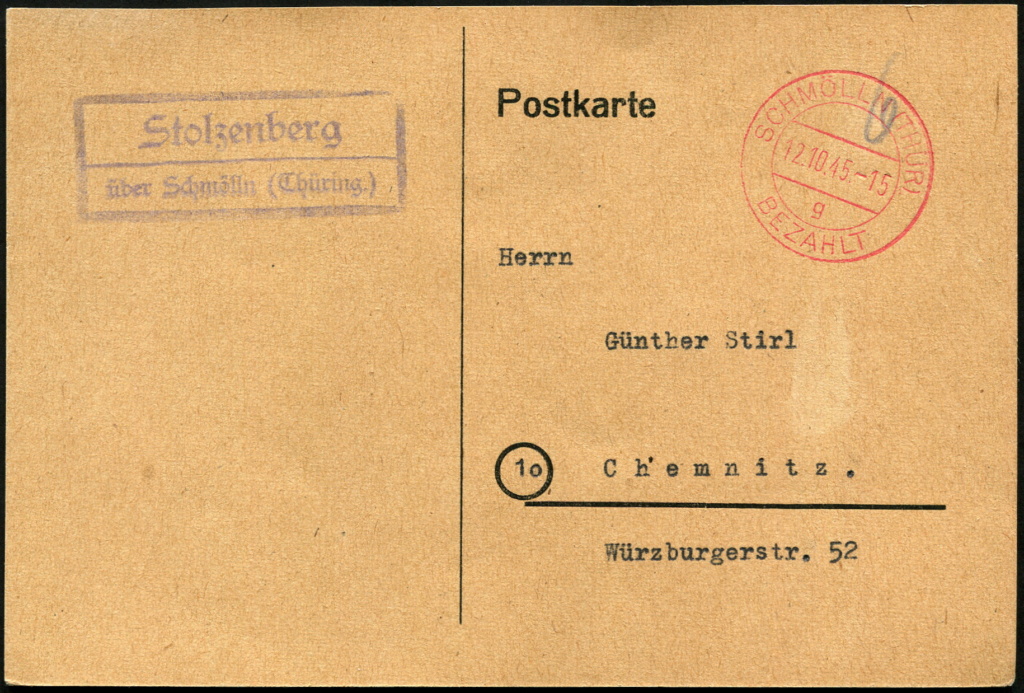 block - Thüringen (OPD Erfurt) -Sowjetische Besatzungszone- - Seite 4 Postst92