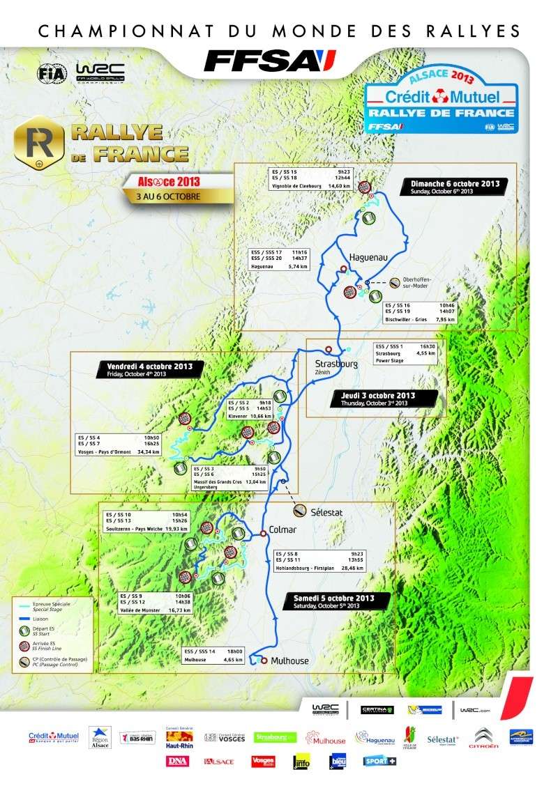 Rallye de France WRC Alsace 2013 Carte_10