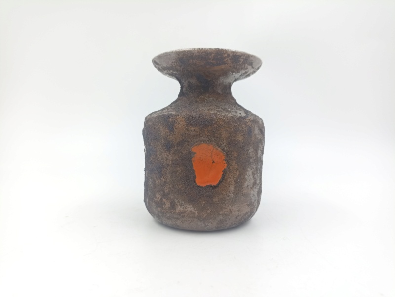 Mini vase terre cuite style Fat Lava non signé à identifier Img_2336