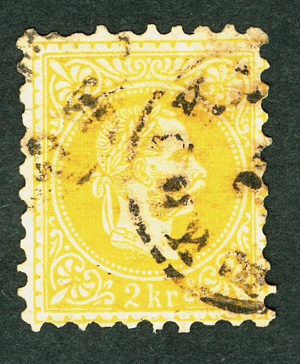 stempel - Freimarken-Ausgabe 1867 : Kopfbildnis Kaiser Franz Joseph I 2_kr_f11