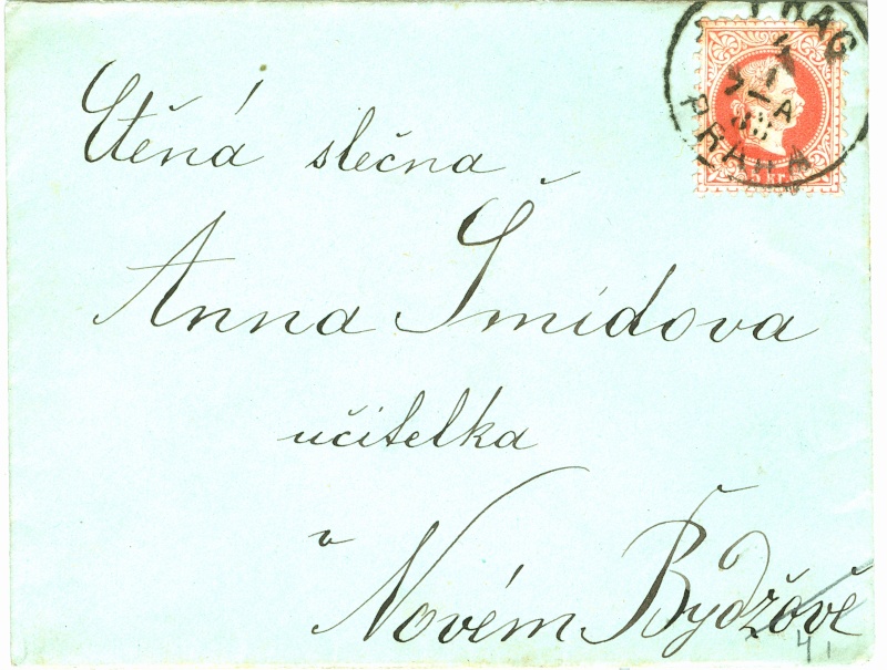 stempel - Freimarken-Ausgabe 1867 : Kopfbildnis Kaiser Franz Joseph I 5_kr_f12