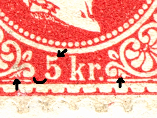 Nachtrag - Freimarken-Ausgabe 1867 : Kopfbildnis Kaiser Franz Joseph I 5_kr_t13