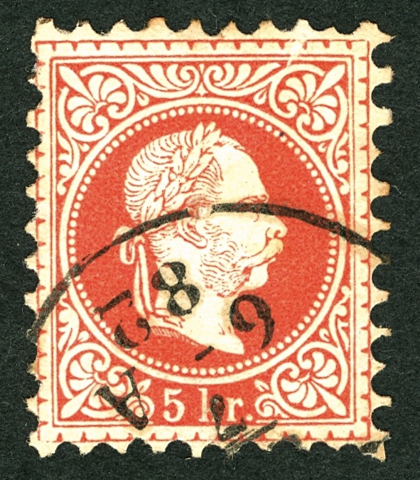 stempel - Freimarken-Ausgabe 1867 : Kopfbildnis Kaiser Franz Joseph I A37_na10