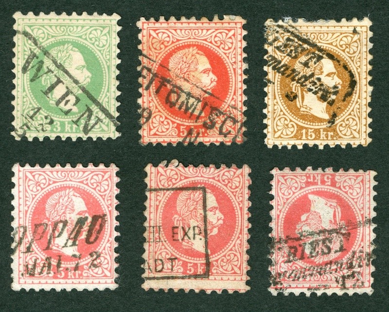 stempel - Freimarken-Ausgabe 1867 : Kopfbildnis Kaiser Franz Joseph I Stempe11