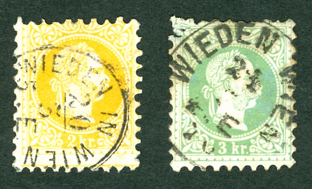 stempel - Freimarken-Ausgabe 1867 : Kopfbildnis Kaiser Franz Joseph I Wieden10