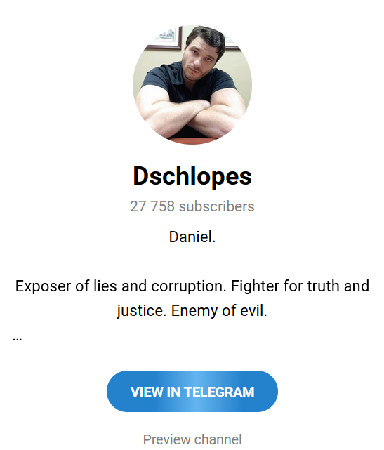 FAKE SOCIAL MEDIA ACCOUNTS - Dschlopes: “I just spoke with Ezra Cohen Watnick” – Fakes, Impersonations, Trump Bucks Scam – ETC. Fake_010