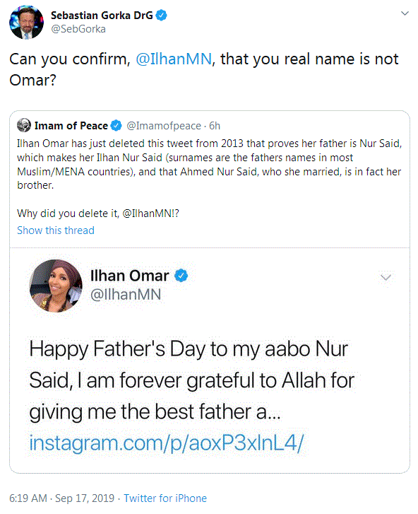 Ilhan Omar aka Ilhan Said – The Chickens are Coming Home to Roost, eh Girl Gorka_10