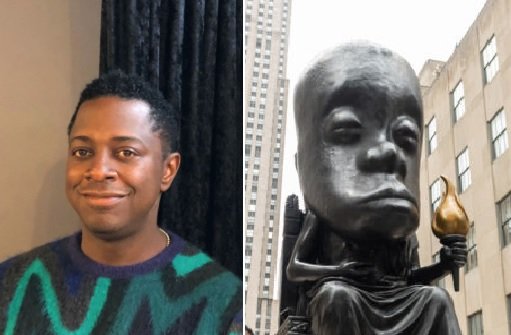 25-Foot Statue Just Unveiled in NYC Rockefeller Center to Honor African Culture – DO NOT MISS – MUST SEE THIS AWFUL THING!!! Knee_g11