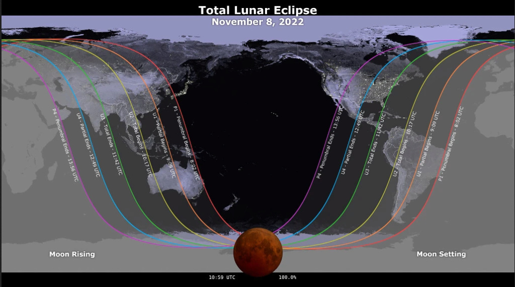 Blood Moon Lunar Eclipse to Rise on Election Day over the United States Moon10