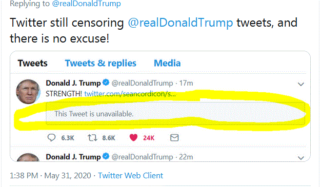 Trump signs social media executive order [UPDATE - Poo is hitting fan] Twitter just cencored POTUS again - MUST SEE! Polly10