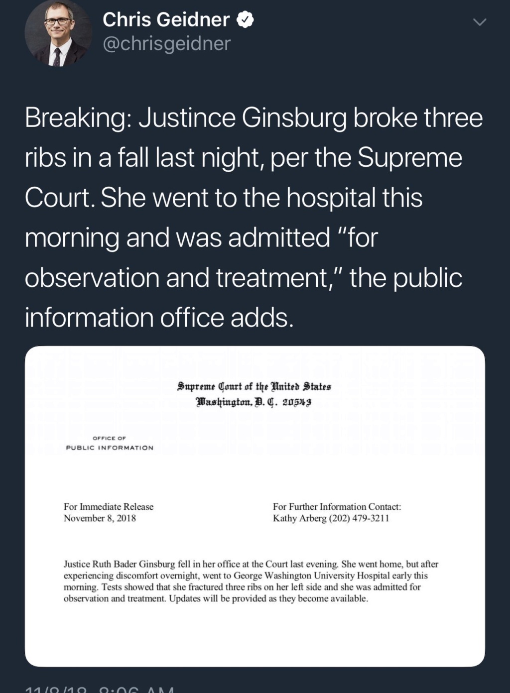 Supreme Court Justice Ruth Bader Ginsburg Fractures 3 Ribs in Fall (And the Crowd Goes Wild) Rbg_fr10