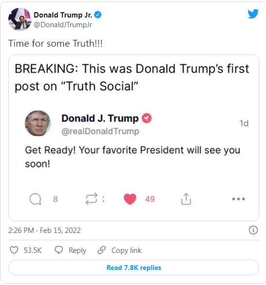 Donald Trump’s “Truth Social Media Platform” - A Thread for any New News Truth_10