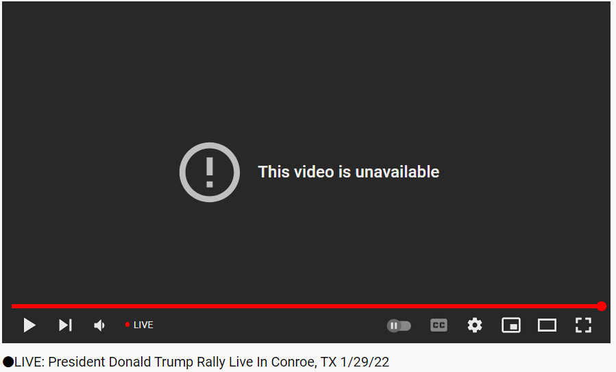 2022_01_29 Trump Rally in Conroe Texas [new video link posted - go watch] U-tube10