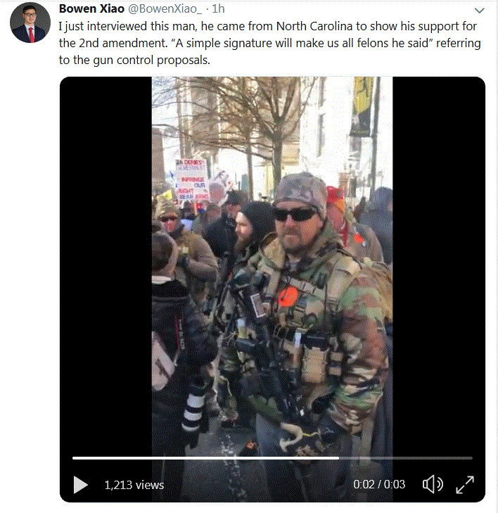 Virginia 2nd Amendment Gun Grab Protest Happening Now and Some Folks Came Fully Armed and are Open Carrying – See Screen Grabs Inside Virgin10
