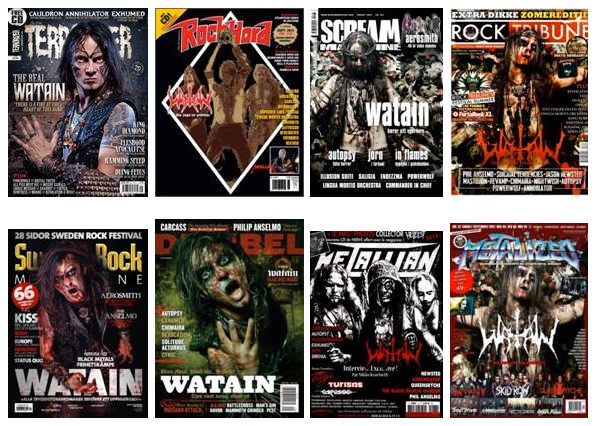 WATAIN graces the magazine covers of Decibel (USA), Terrorizer (UK), Metalized (DK), Rock Hard (DE), Scream (NO), Sweden Rock (SE), Metallian (FR) 49110