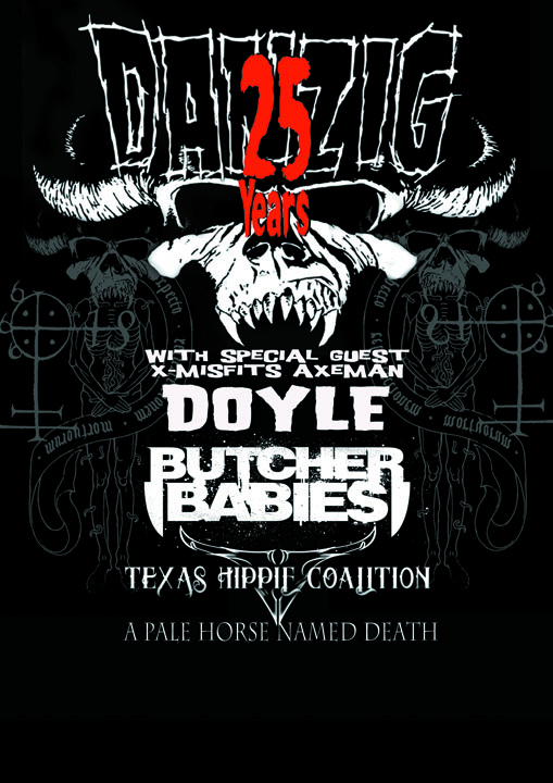 BUTCHER BABIES direct support for DANZIG; added to SHIPROCKED 50810