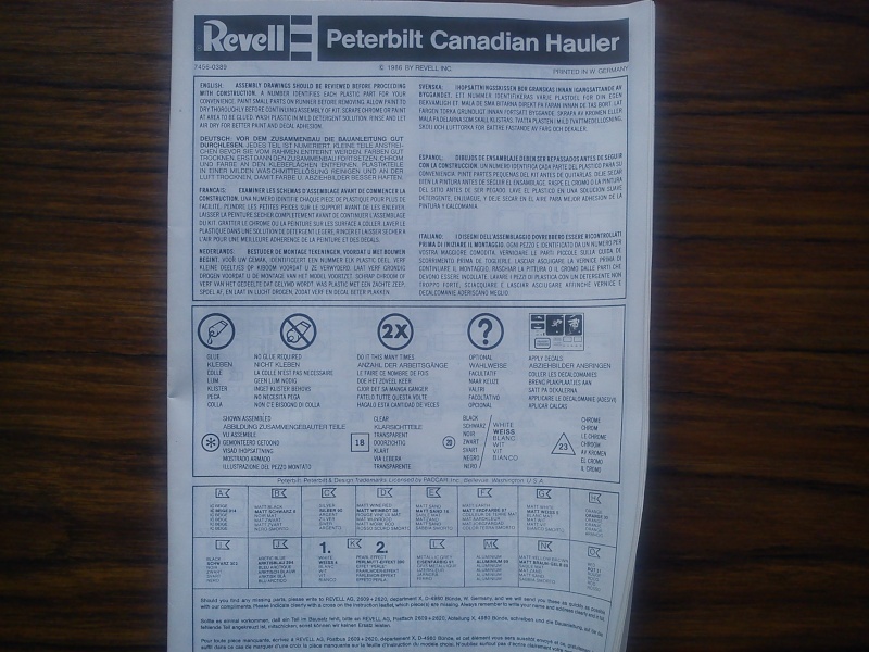 Peterbilt "Canadian Hauler", Revell 1:25 Dsc00115