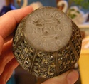 Little metal lidded potpourri / perfume jar Dscn9235