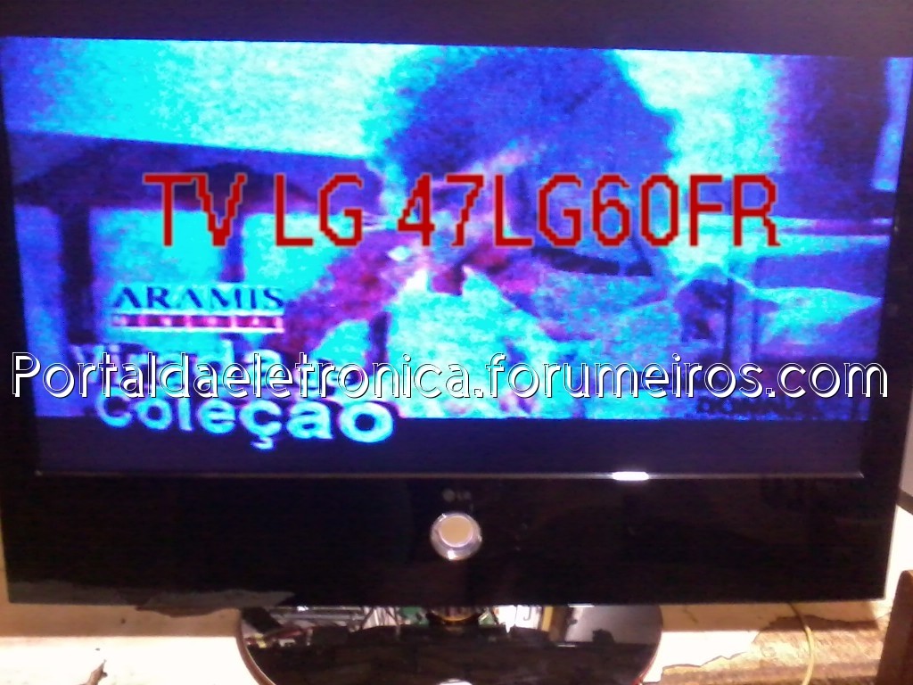 borrada - Dica de reparação em televisor LG 47LG60FR imagem ou borrada. 47lg6010