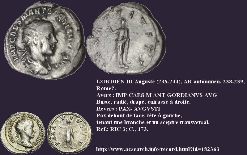 Antoninien Gordien III "PAX AVGVSTI" Reck_r10