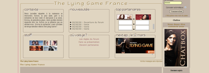 Design The Lying Game ♦ 210