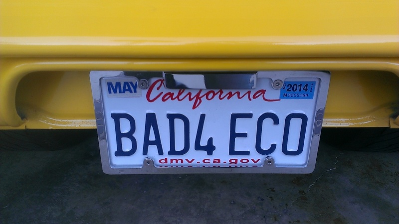 Personalized plates on my Econoline Imag0520