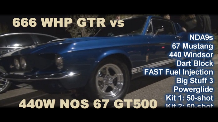 666 WHP GTR vs 67 GT500 440W Dart, NOS, PowerGlide 67_gt510