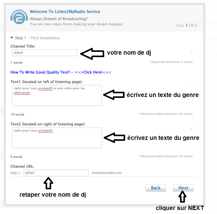 TUTOS faire votre radio sur shoscast gratuis  Captur17