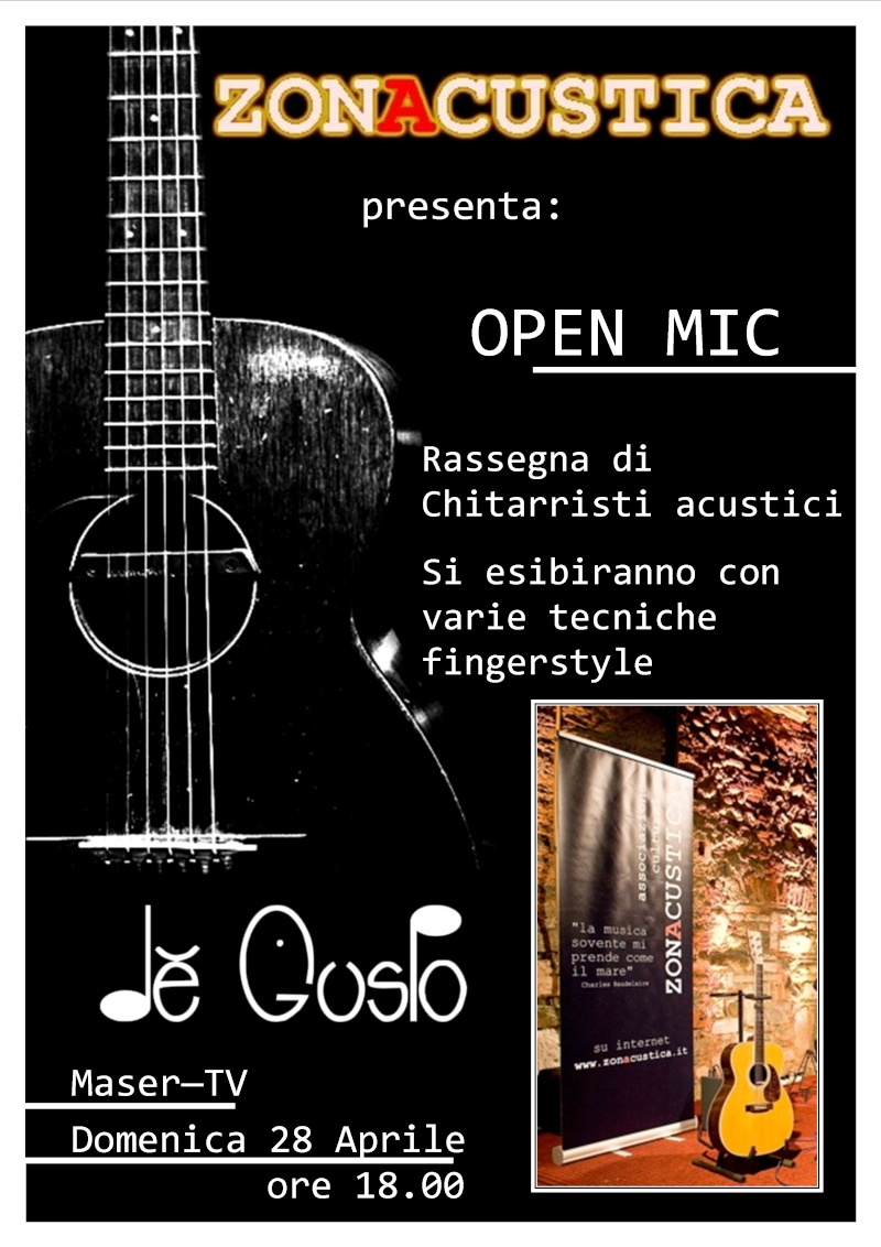open mic, Maser (TV), domenica 28 aprile, ore 18.00 Openmi10