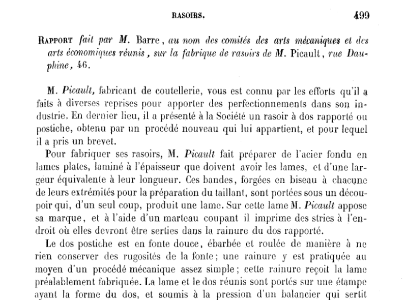 picault - 1er rasoir ancien Picault Paris conseils Captur12