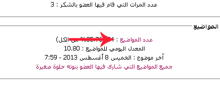 عايزة تعرفي ازاي تشوفي مواضيعك ومساهماتك اللي عملتيها ؟ ادخلي يلا هنا O12