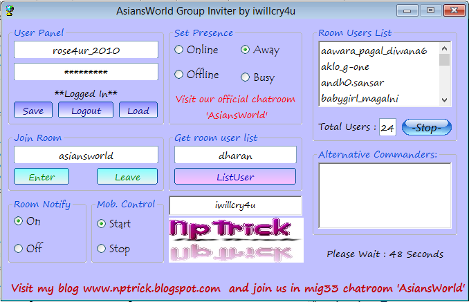 AsiansWorld Group Inviter by iwillcry4u Screen13