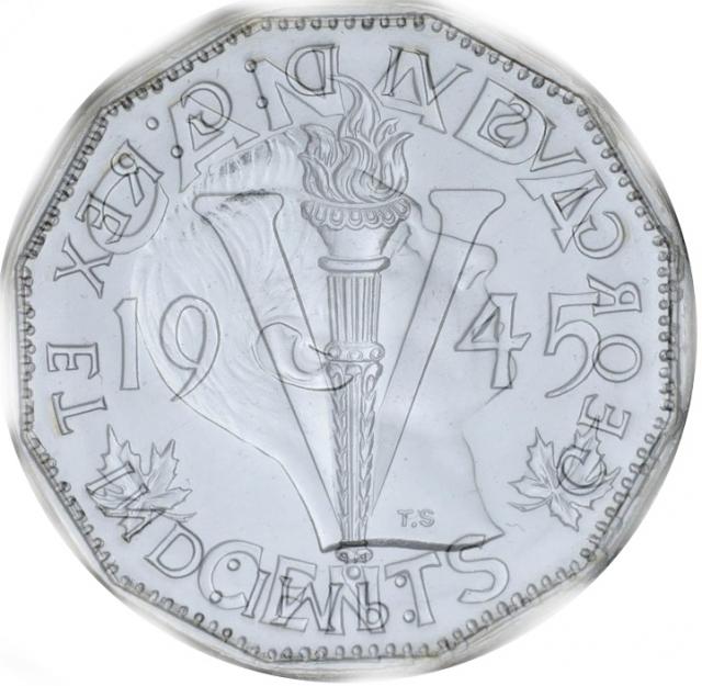 1945 - Coin Entrechoqué (Die Clash) sur Coin Pivoté (Rotated Die) 1_197810