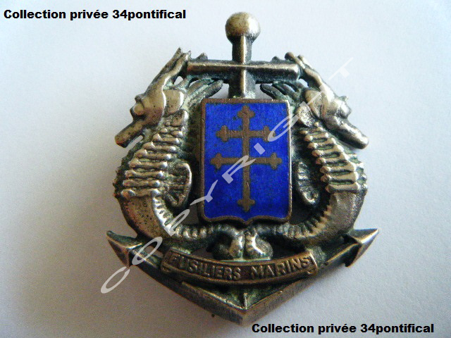 Insigne fusiliers marins pour casque mle 35 Copyri13