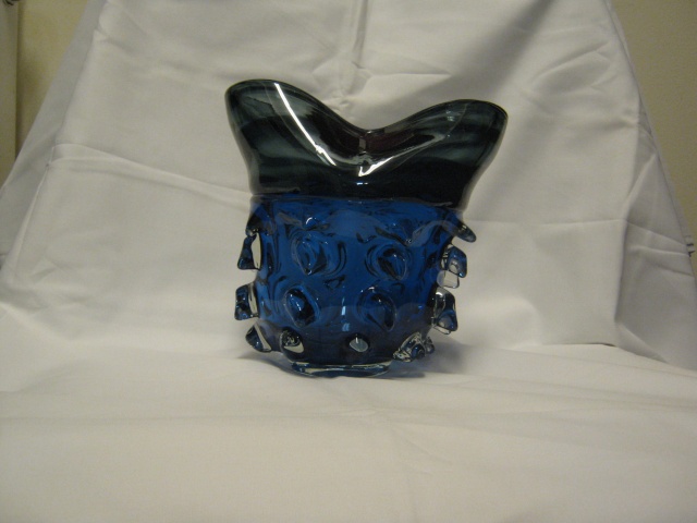 Bizarre Blue Glass Vase Glass_13