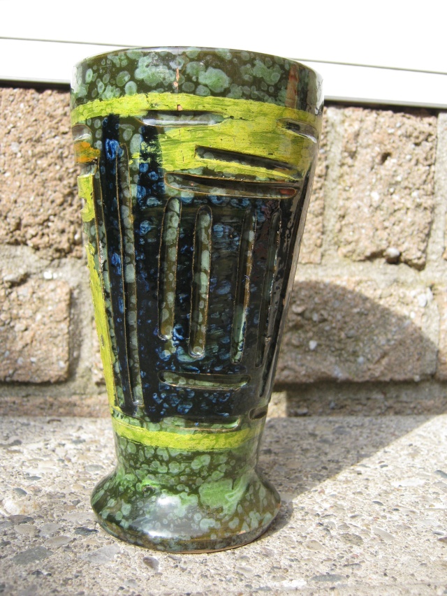 Made in Germany? Italy? incised vase Potter21