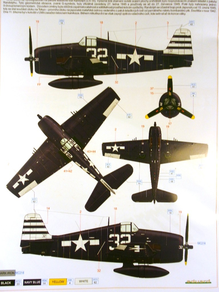 F6F5 USS RANDOLPH  eduard 1/48 Deco10