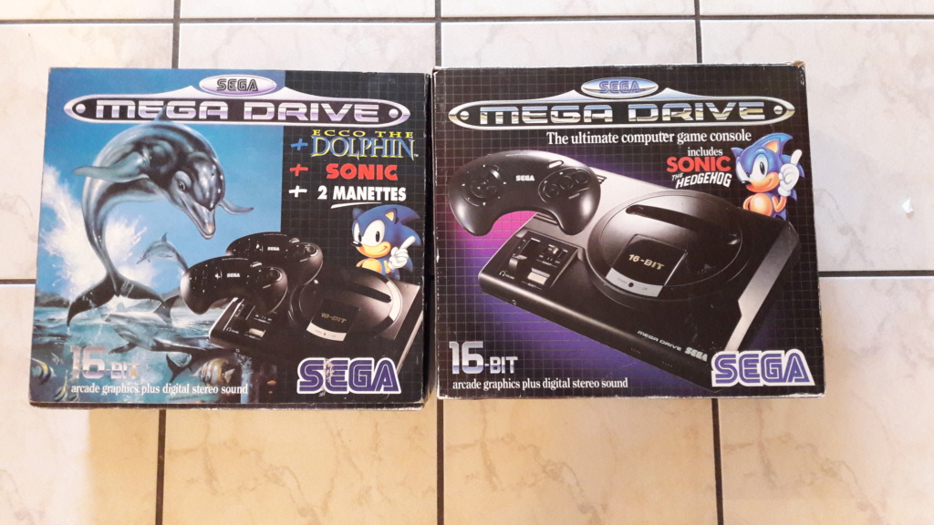 [ESTIM] Megadrive en boite + Sonic en boite avec poster 20160916