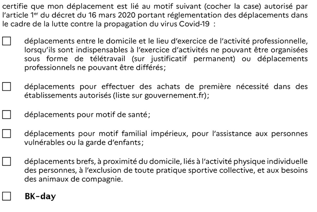 Effet collatéral du coronavirus!!! Bkday10