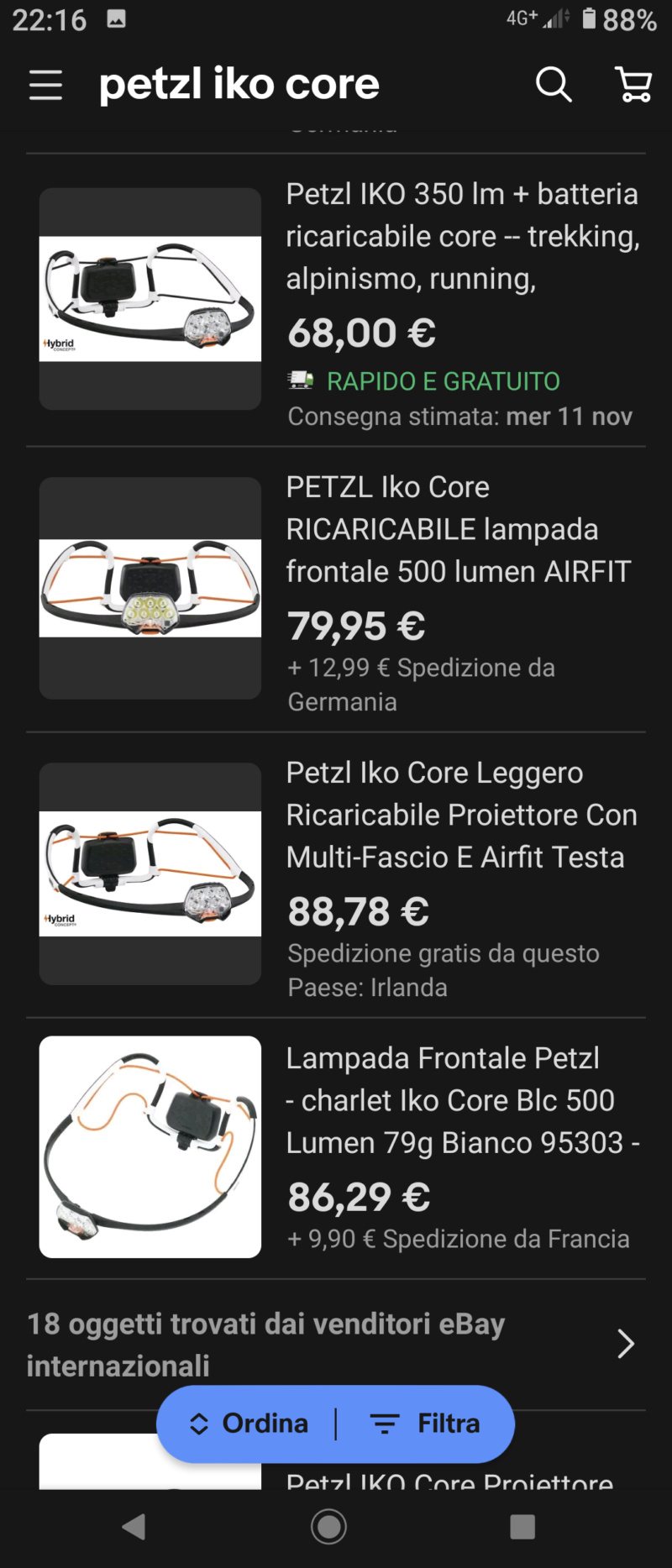 [vendo][praticamente NUOVA] PETZL ICO CORE 500 - LAMPADA FRONTALE Screen10