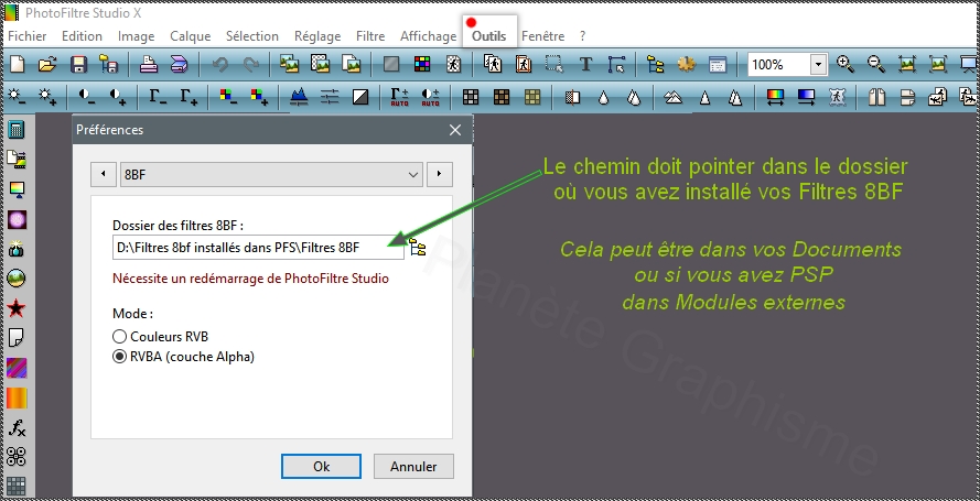 Mise en place des Filtres 8BF et les télécharger ... Filtre14