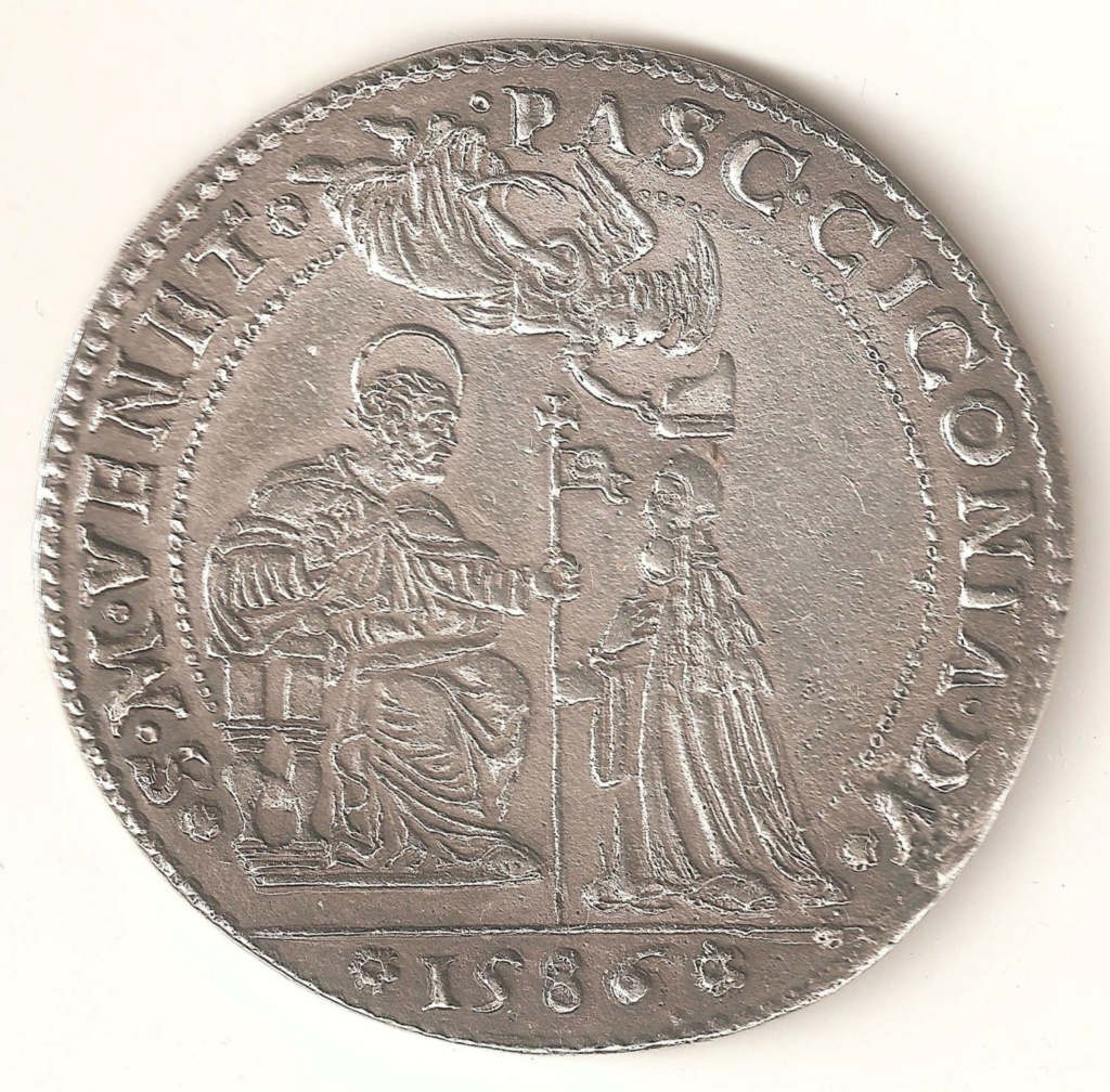 VENEZIA - PASQUALE CICOGNA DOGE LXXXVIII, 1585-1595. - OSELLA ANNO II, 1586. 00120