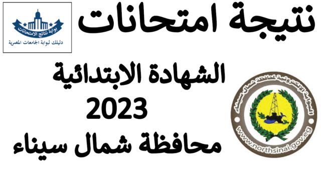 نتيجة الشهادة الابتدائية محافظة شمال سيناء الترم الاول 2023 Aooyo_63