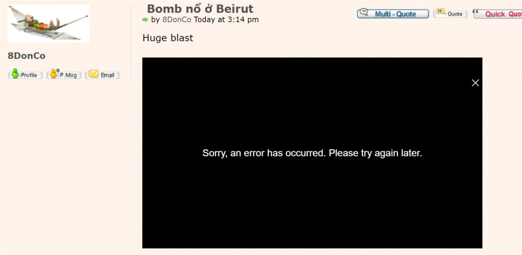 Bomb nổ ở Beirut Bomno10